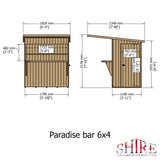 Shire 6ft x 4ft Paradise Bar