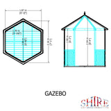 Shire 6ft x 7ft Gazebo