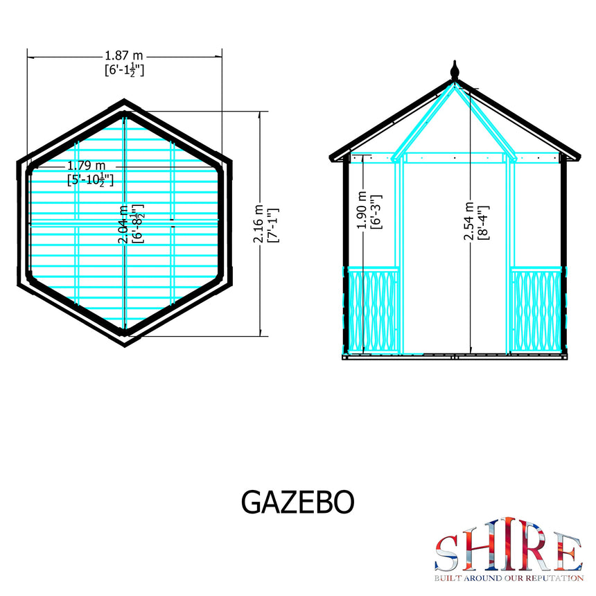 Shire 7ft x 6ft Summerhouse Gazebo