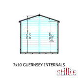 Shire Guernsey 10ft x 7ft Shiplap Apex Shed