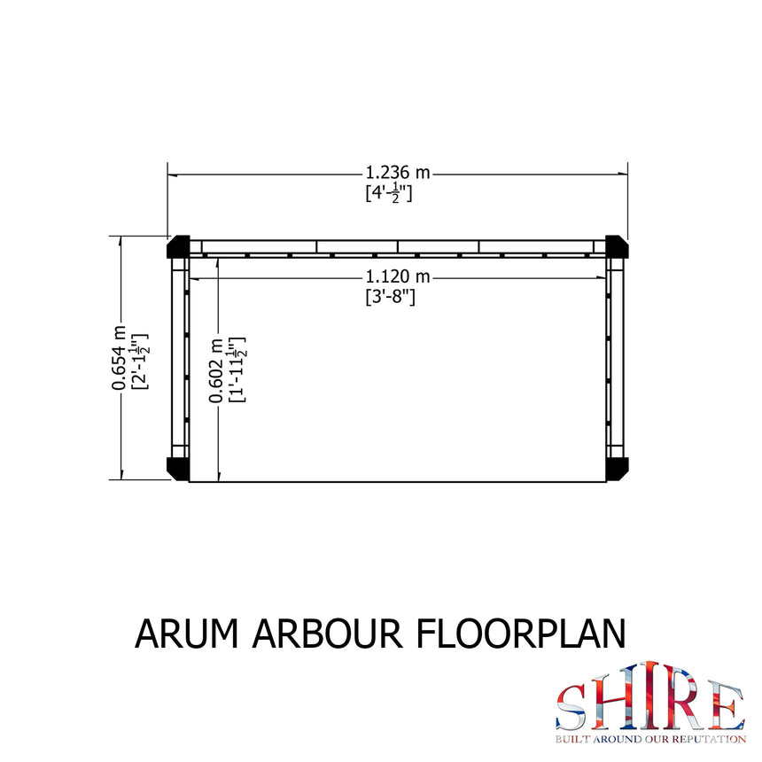 Shire Arum Arbour 2ft x 4ft