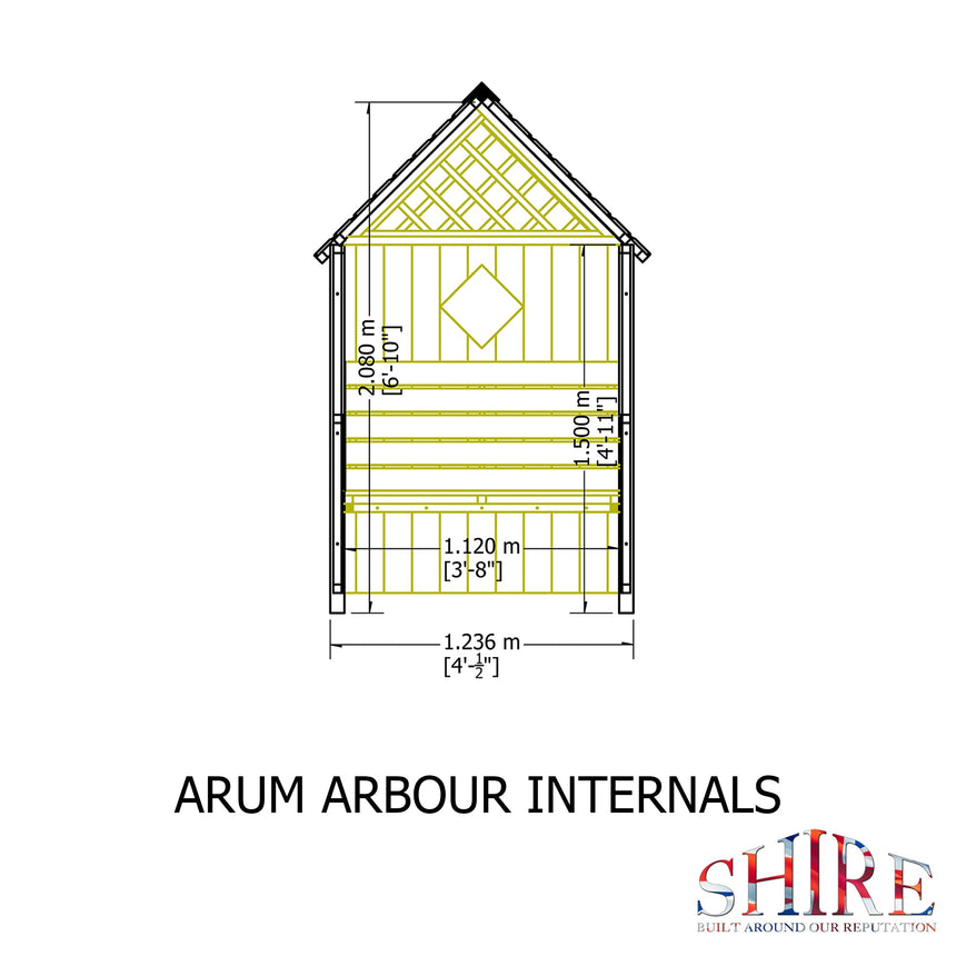 Shire Arum Arbour 2ft x 4ft