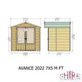 Shire Avance 7ft x 5ft Summerhouse