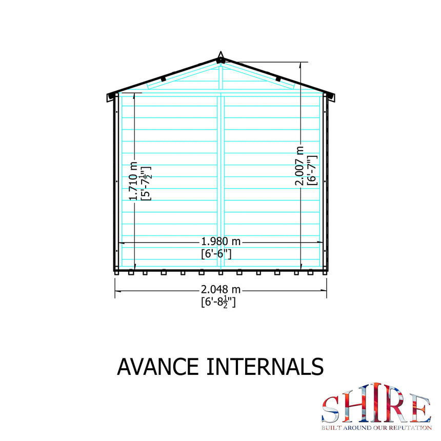 Shire Avance 7ft x 5ft Summerhouse