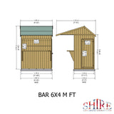 Shire 6ft x 4ft Garden Bar