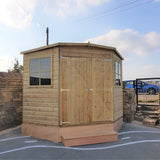 Shire Tongue and Groove 8ft x 8ft Corner Shed - Pressure Treated