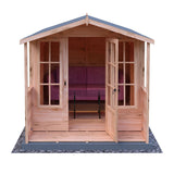 Shire Badminton 7ft x 10ft Summerhouse With Verandah