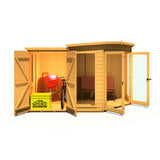 Shire Barclay 7ft x 11ft With Side Shed