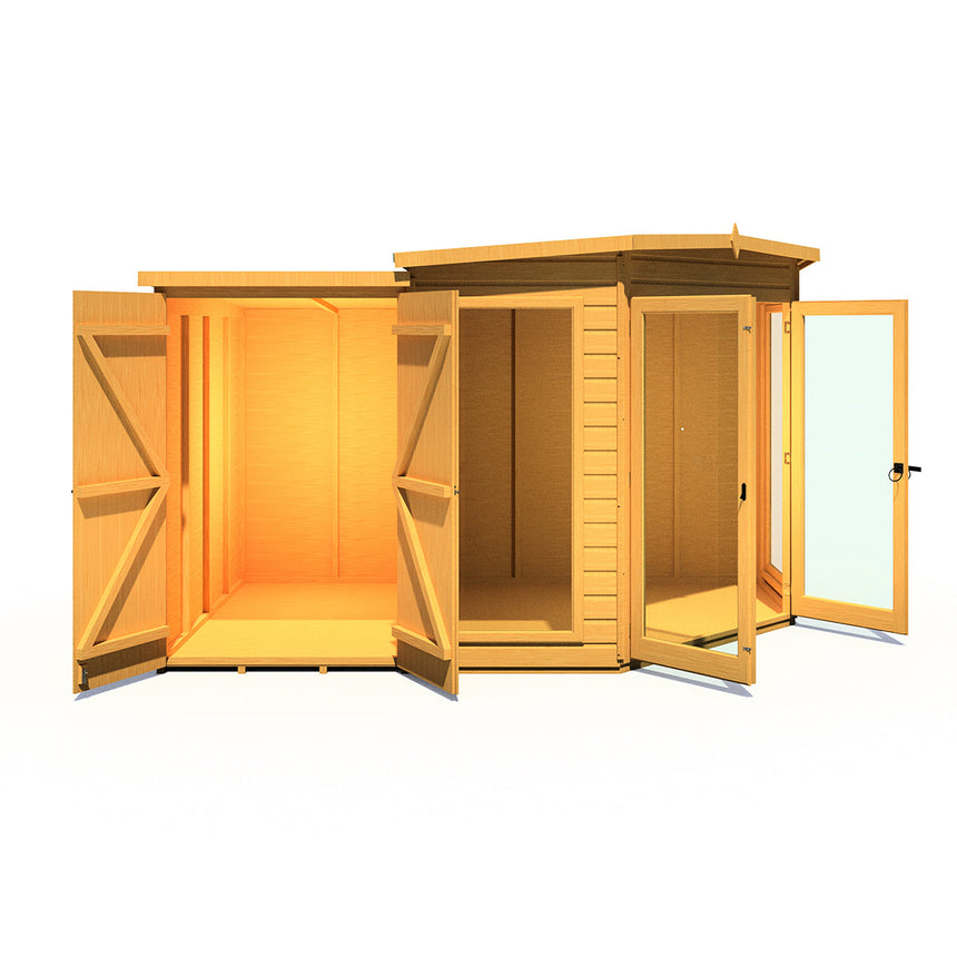 Shire Barclay 7ft x 11ft With Side Shed