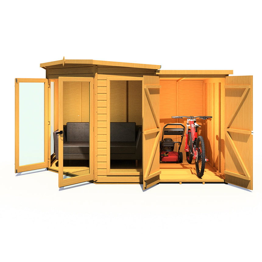 Shire Barclay 7ft x 11ft With Side Shed