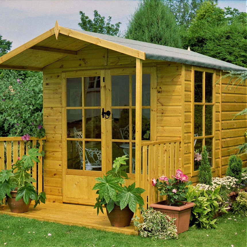 Shire Buckingham 7ft x 10ft Summerhouse With Verandah