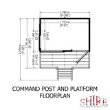 Shire Command Post, Platform & Slide Playhouse