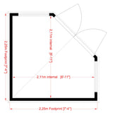 Shire Shiplap 8ft x 8ft Corner Shed