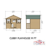 Shire 6ft x 5ft Cubby Playhouse