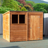 Shire Garden Value Overlap 8ft x 6ft Pent Shed