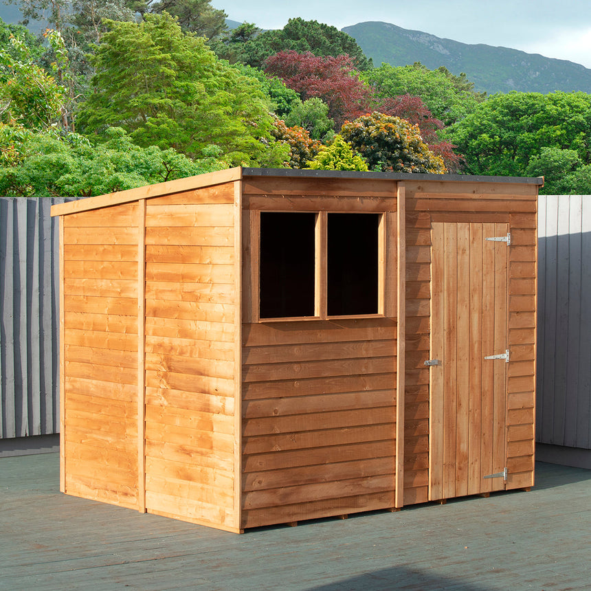 Shire Garden Value Overlap 8ft x 6ft Pent Shed