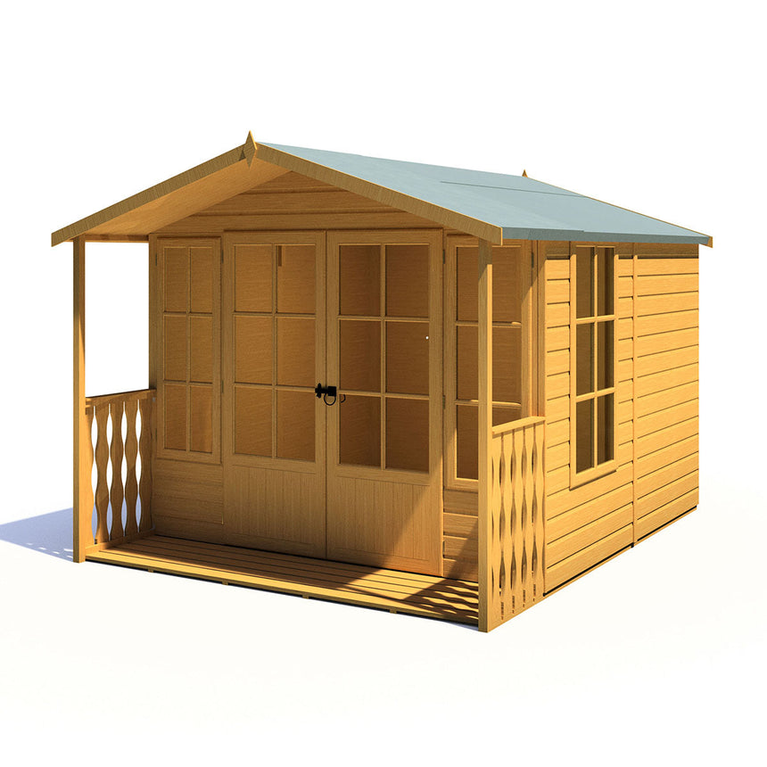 Shire Delmora 8ft x 10ft Summerhouse with Verandah