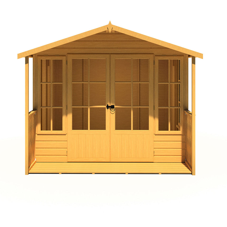 Shire Delmora 8ft x 10ft Summerhouse with Verandah