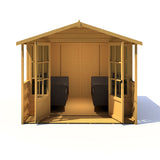 Shire Delmora 8ft x 10ft Summerhouse with Verandah