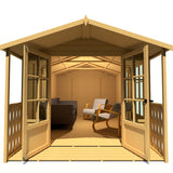 Shire Delmora 8ft x 14ft Summerhouse with Verandah