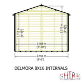 Shire Delmora 8ft x 16ft Summerhouse