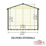 Shire Delmora 8ft x 10ft Summerhouse with Verandah