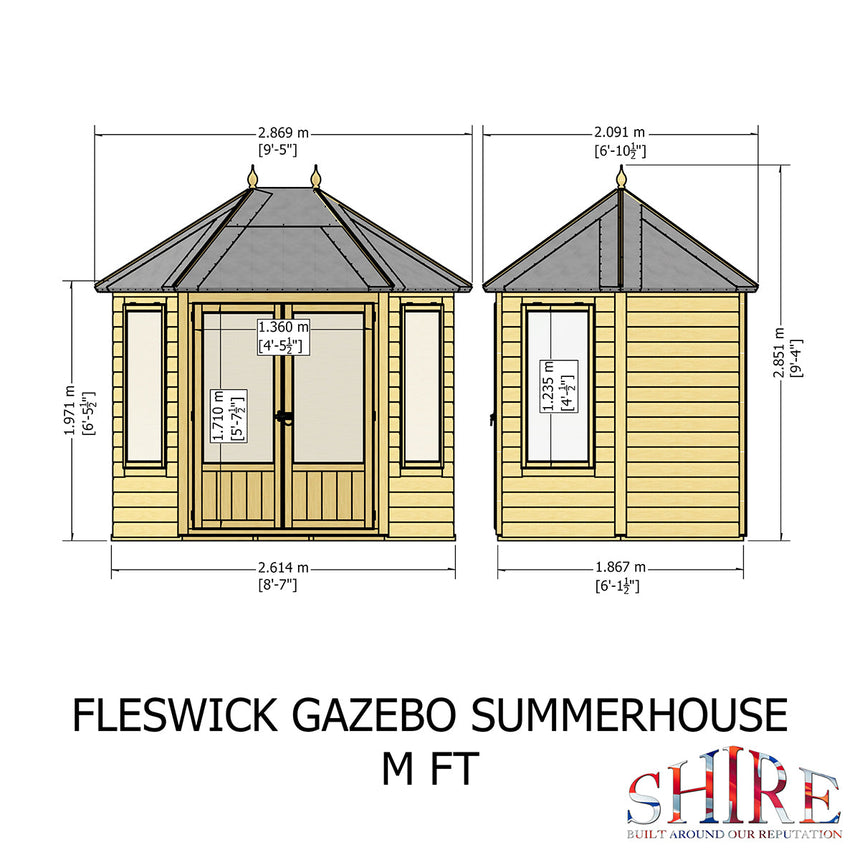 Shire Fleswick 8ft x 6ft Summerhouse