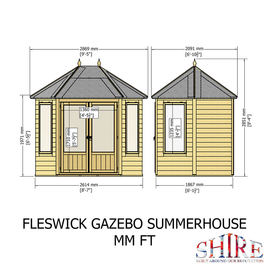 Shire Fleswick 8ft x 6ft Summerhouse