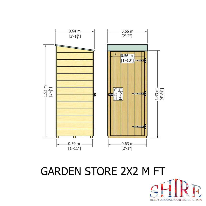 Shire 2ft x 2ft Garden Store