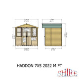 Shire Haddon 7ft x 5ft Summerhouse