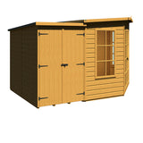 Shire Hampton 8ft x 12ft Summerhouse with Side Shed