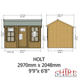 Shire Holt 7ft x 10ft Shiplap Apex Shed