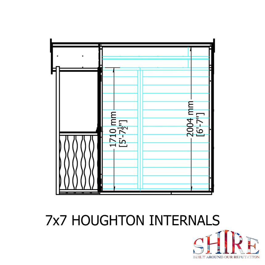 Shire Houghton 7ft x 7ft Summerhouse