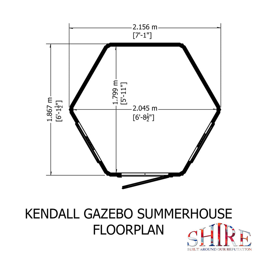 Shire Kendall 6ft x 6ft Summerhouse