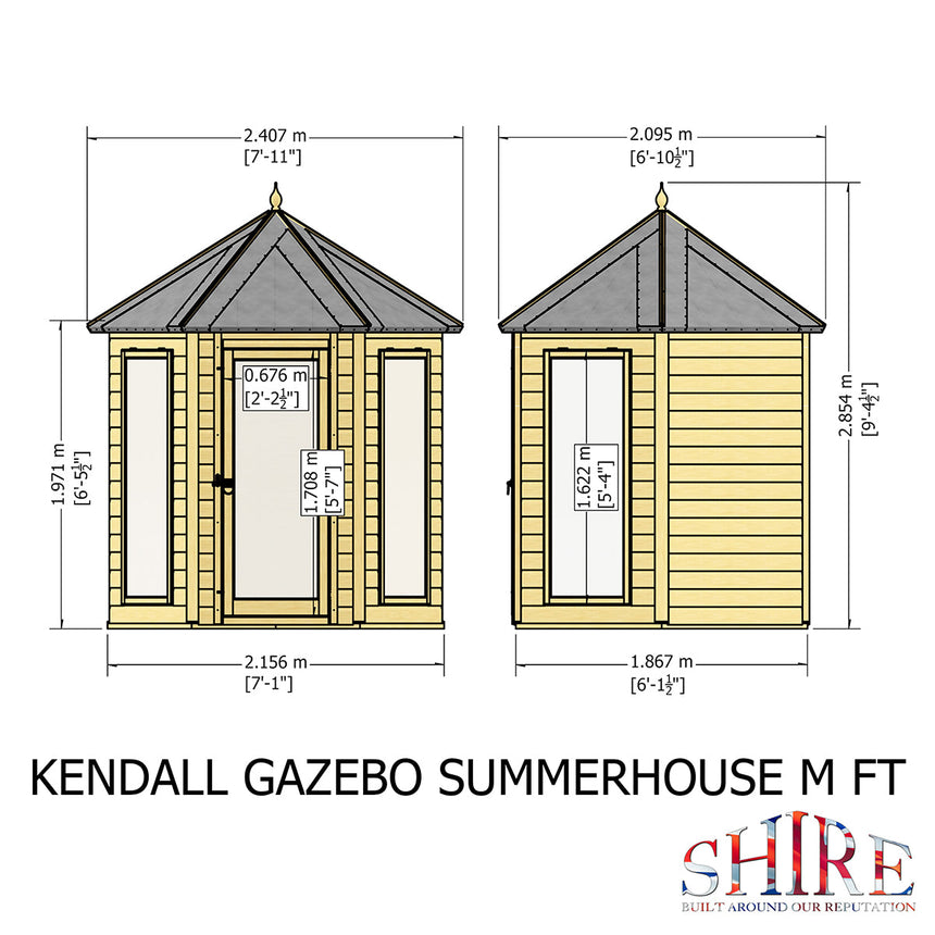 Shire Kendall 6ft x 6ft Summerhouse