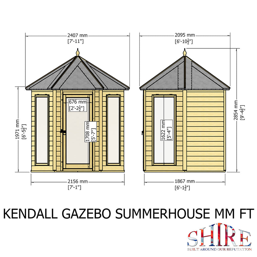 Shire Kendall 6ft x 6ft Summerhouse