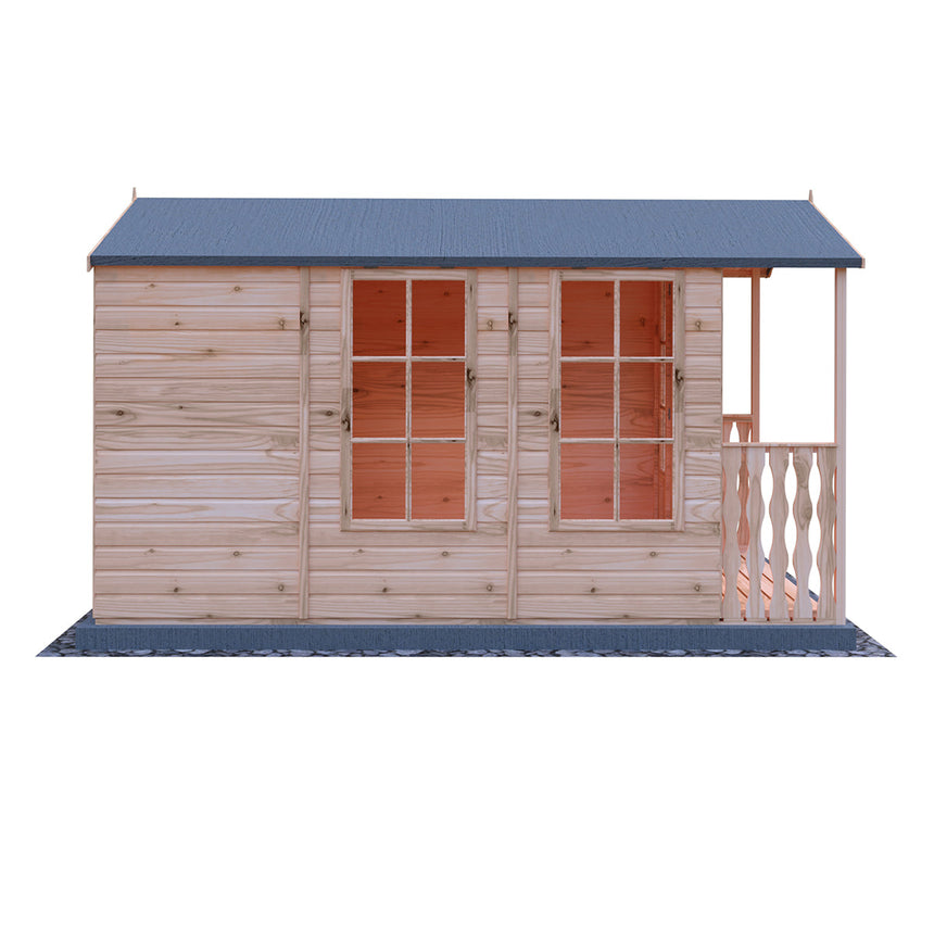 Shire Kensington 7ft x 12ft Summerhouse With Verandah