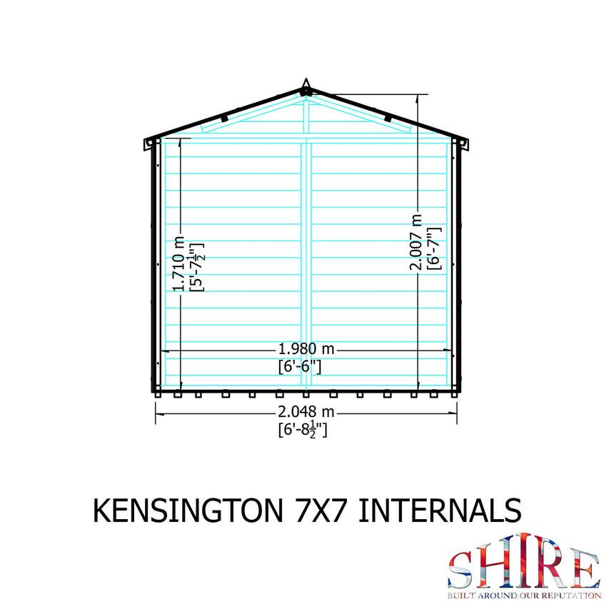 Shire Kensington 7ft x 7ft Summerhouse