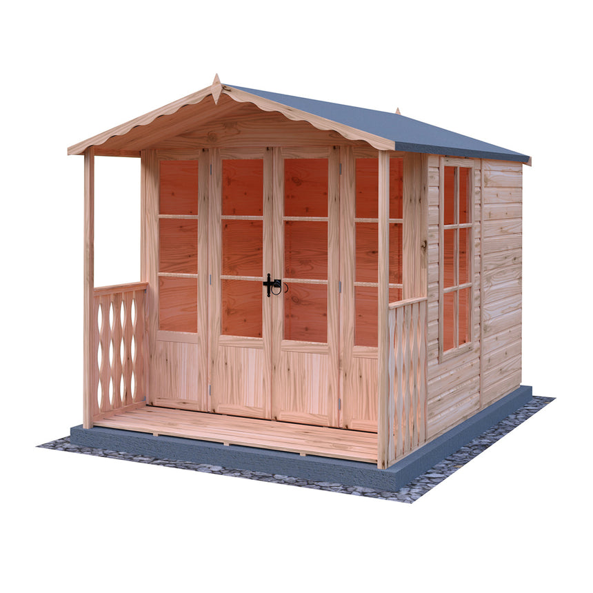 Shire Kensington 7ft x 7ft Summerhouse With Verandah