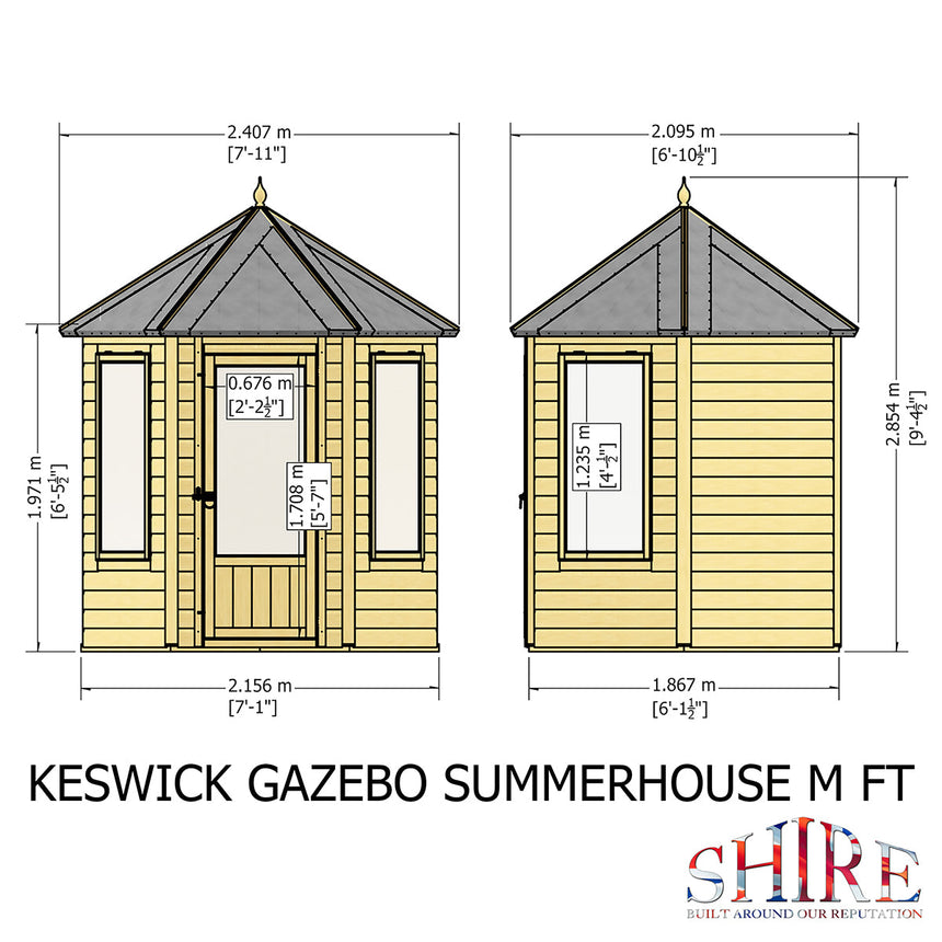 Shire Keswick 6ft x 6ft Summerhouse