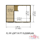 Shire Loft 8ft x 6ft Playhouse