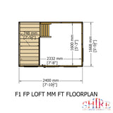 Shire Loft 8ft x 6ft Playhouse