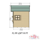 Shire Loft 8ft x 6ft Playhouse