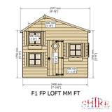 Shire Loft 8ft x 6ft Playhouse