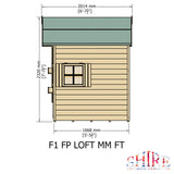 Shire Loft 8ft x 6ft Playhouse