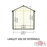 Shire Langley 8ft x 6ft Double Door Shiplap Shed NEW