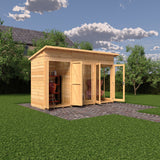 Shire Lela 12ft x 4ft Summerhouse with Storage