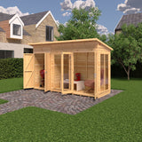 Shire Lela 12ft x 4ft Summerhouse with Storage