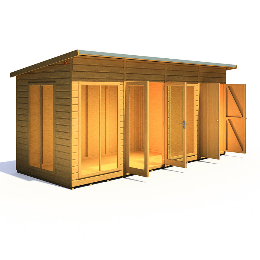 Shire Lela 16ft x 6ft Summerhouse with Storage