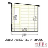 Shire Alora Overlap 10ft x 6ft Pent Sumerhouse